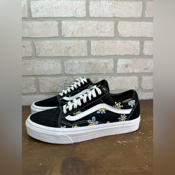 Vans Unisex Old Skool Trippy Grin Floral Skate Shoes W8.5 M7 - 0096 - Picture 3 of 7